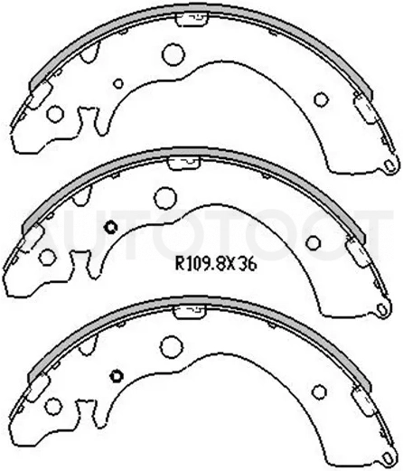 Колодки тормозные барабанные Honda Accord 89-94 / Civic 00-06