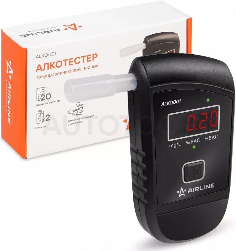 Алкотестер полупроводниковый черный