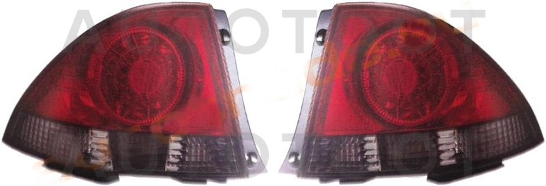 Фонарь задний левый + правый (комплект, тюнинг, красный, светодиодный) -  для LEXUS IS200, TOYOTA ALTEZZA