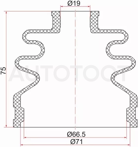 Пыльник шруса наружный SUBARU OUTBACK 03-09 B13/SUZUKI SWIFT04-09 1.3L (2 хомута. резина)