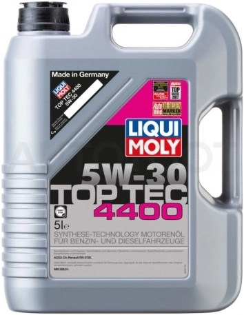 Масло моторное синтетическое Top Tec 4400 5W-30 5л - Артикул 2322 - Производитель Liqui Moly - Фото, Отзывы, Цены