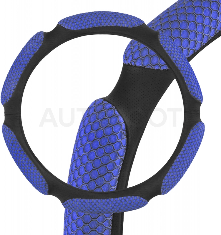 Оплетка SKYWAY Sponge snood 6 подушечек M Синяя экокожа