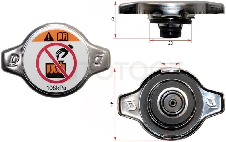 Крышка радиатора 3VZ,2JZ,3SFE,NZ,1-2AR,1-2GR,2TR,1NR,1UR,2UZ (1,1)