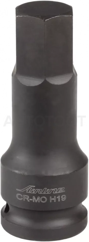 Головка ударная торцевая 1/2"DR внешний шестигранник H19, L=78мм