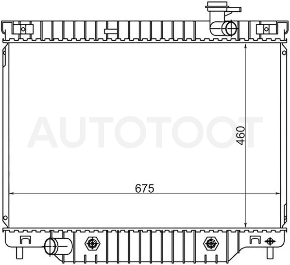 Радиатор Chevrolet TrailBlazer 01-10 / GMC Envoy 02-08