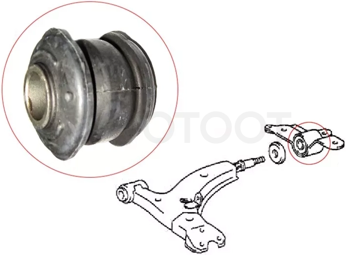 Сайлентблок рычага Toyota Corolla (E100) 91-02 / Corolla Levin 91-00