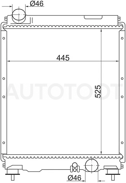 Радиатор Mitsubishi Fuso Canter FE7 02-12 - Артикул KYMC0019 - Производитель Koyo - Фото, Отзывы, Цены