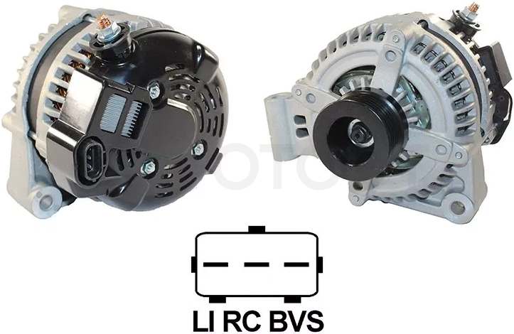Генератор LAND ROVER DISCOVERY 4.4 04-09/RANGE ROVER 4.2/4.4 05- AJ/TAA 14V 150A