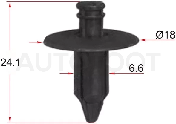 Клипса крепежная SAT ST-KJ-1529 (Продажа по 10шт)