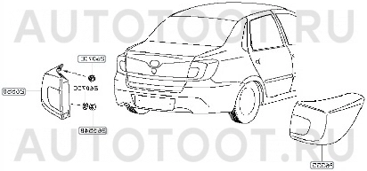 Фонарь задний левый -  для DATSUN ON-DO