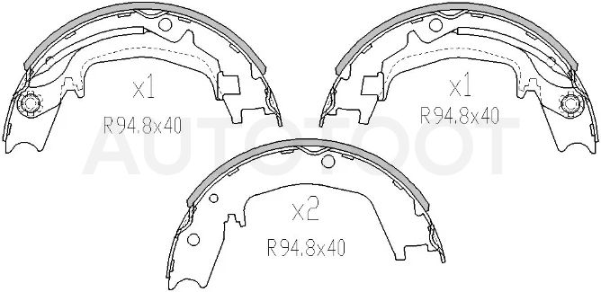 Колодки тормозные барабанные Hyundai Elantra 06-12 / Santa Fe 00-12 - Артикул ST5835038A00 - Производитель Sat - Фото, Отзывы, Цены