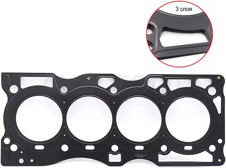 Прокладка ГБЦ NISSAN AVENIR/BASSARA/MURANO/PRESAGE/PRIMERA/TEANA/X-TRAIL QR20/25DE 01- (металл)