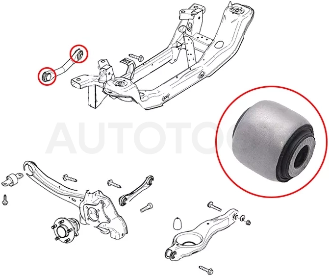 Сайлентблок Ford Focus 10-19 / Kuga 13-19 - Артикул ST1457609B - Производитель Sat - Фото, Отзывы, Цены