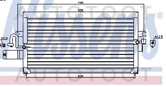 Радиатор кондиционера -  для NISSAN PRIMERA
