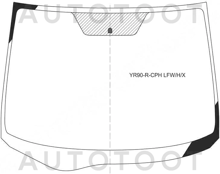 Стекло лобовое с обогревом щеток в клей -  для TOYOTA NOAH
