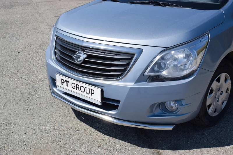 CHEVROLET Cobalt 2019- Защита переднего бампера одинарная Ø38мм (НПС) - Артикул CHC220201 - Производитель PT Group - Фото, Отзывы, Цены
