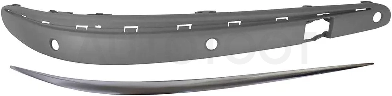 Молдинг бампера Mercedes-Benz E-Class 02-06 (Спереди/ Справа/ AVANTGARDE)