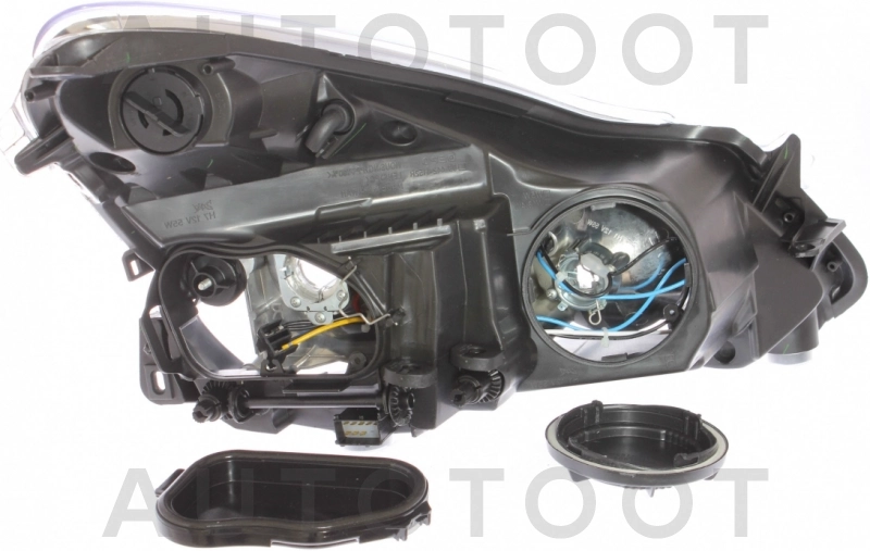 Фара левая (под корректор, внутри хром) -4421152LLDEM1 Depo для OPEL CORSA