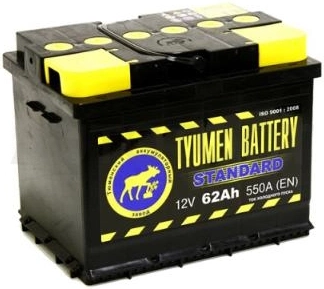 Аккумулятор TYUMEN BATTERY 62Ah 580A прямая полярность (+-)