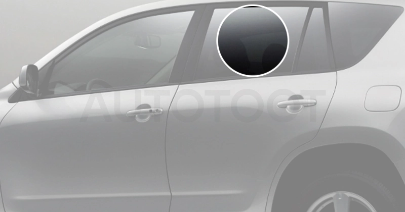 Стекло заднее левое опускное -  для TOYOTA RAV4