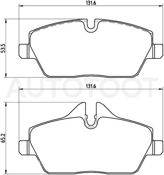 Колодки тормозные (Спереди) BMW 1-Series 04-13 / 2-Series Active Tourer 14