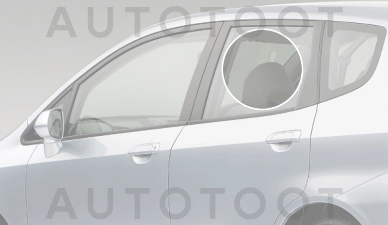 Стекло заднее левое опускное -  для HONDA FIT, HONDA JAZZ
