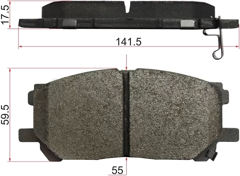 Колодки тормозные (Спереди) Lexus RX 03-09 / Toyota Harrier (XU30) 03-13 / Highlander 03-07 / Kluger V 03-07
