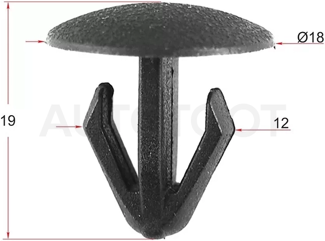 Клипса фиксатор TOYOTA/LEXUS/HONDA (Продажа по 10шт)