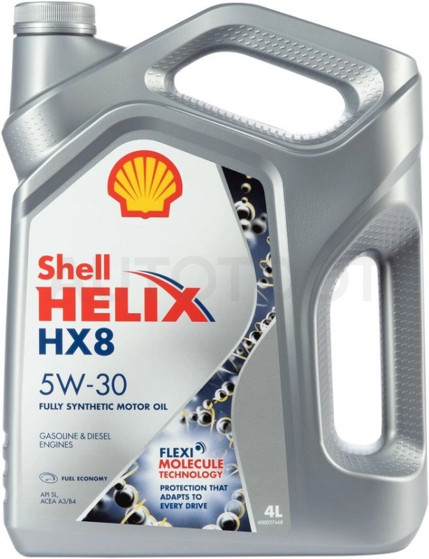 Масло моторное синтетическое Shell Helix HX8 Synthetic A3/B3 5W-30 4л