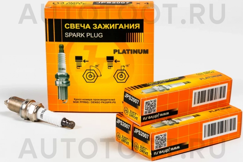 Свеча зажигания /PFR6Q/PK20PRP8 PLATINUM - Артикул JPS2007 - Производитель Just Drive - Фото, Отзывы, Цены