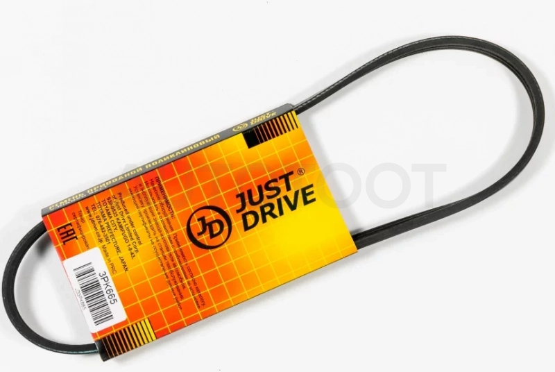 Ремень поликлиновый JD - Артикул 3PK665 - Производитель Just Drive - Фото, Отзывы, Цены
