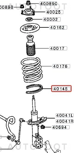 Проставка передней пружины нижняя -ST503754 Sat для MITSUBISHI LANCER, MITSUBISHI OUTLANDER