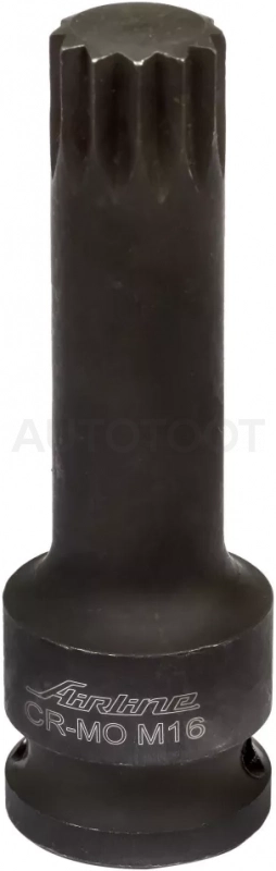 Головка ударная торцевая 1/2"DR внешний SPLINE M16, L=78мм