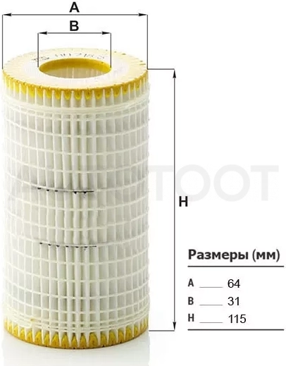 Фильтр масляный MB SPRINTER/ОМ646.985/OM646.989/OM646.986/OM611.981