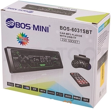 BOS-MINI Автомагнитола BOS-MINI -6031 SBT - Артикул BOSMINI6031 - Производитель BOS-MINI - Фото, Отзывы, Цены