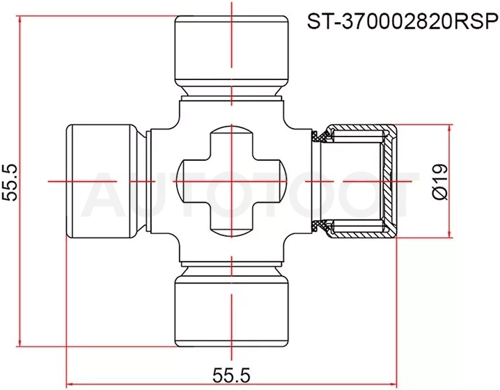 Крестовина RENAULT DUSTER 11 - Артикул ST370002820RSP - Производитель Sat - Фото, Отзывы, Цены