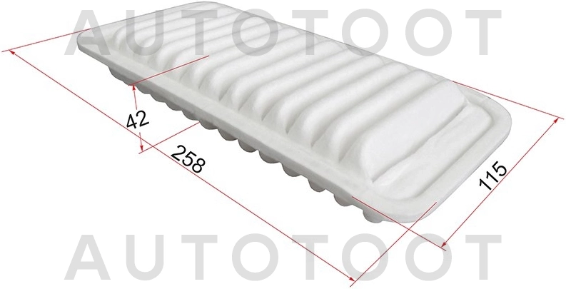 Фильтр воздушный 1KR /1SZ -SO1183 Sufix для TOYOTA FUN CARGO, TOYOTA ECHO, TOYOTA PLATZ, TOYOTA VITZ, TOYOTA YARIS