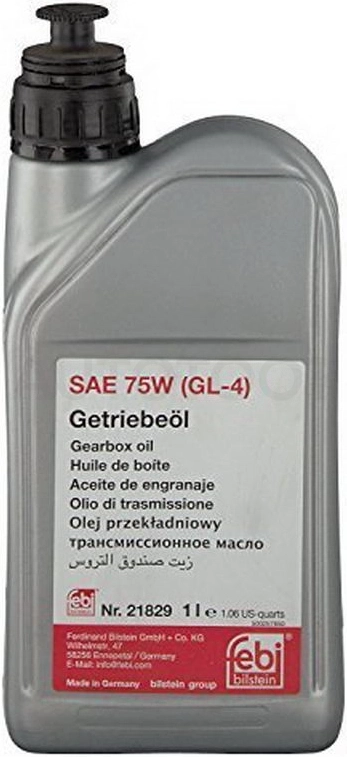 75W Масло трансмиссионное VW AUDI для МКПП GL-4 75W 1л FEBI 21829