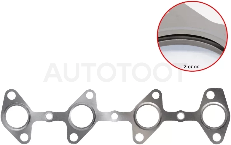 Прокладка выпускного коллектора 1KZT/1KZTE/1KDFTV 4RUNNER/HIACE/HILUX/SURF/LAND CRUISER 96