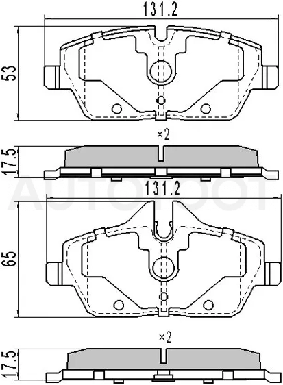 Колодки тормозные (Спереди) BMW 1-Series 04-13 / 2-Series Active Tourer 14