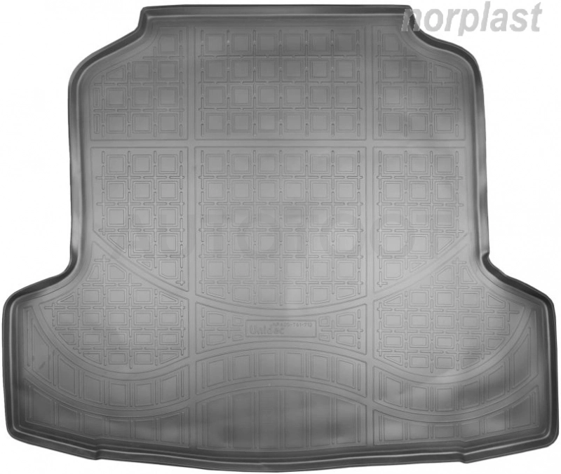 Коврик в багажник NORPLAST, черный, полиуретан