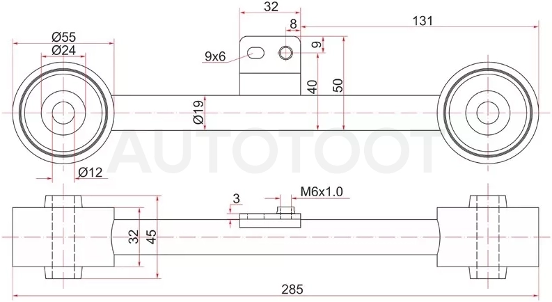 Тяга задняя продольная верхняя HONDA HR-V LH - Артикул ST52400S2H000 - Производитель Sat - Фото, Отзывы, Цены