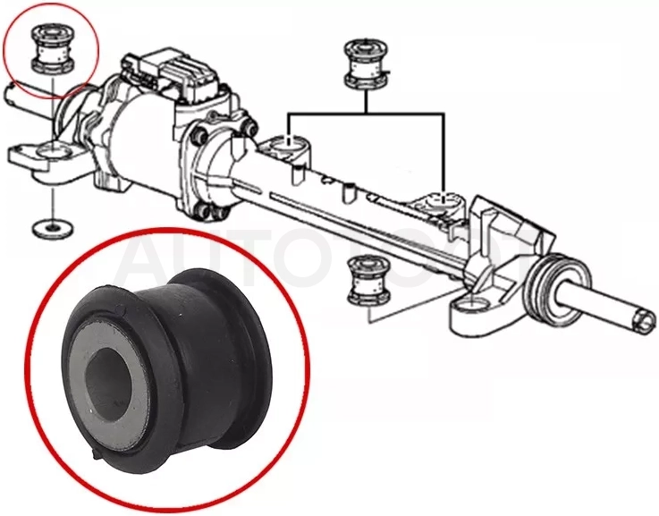 Сайлентблок рулевой рейки Honda Accord 08-13 / Acura TSX 08-14