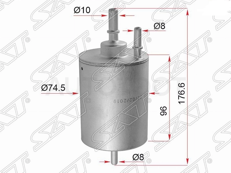 Фильтр топливный 1.8 / 2.4 / 3.0 / 4.2 4WD -KF5297 Zekkert для AUDI A4, AUDI A6