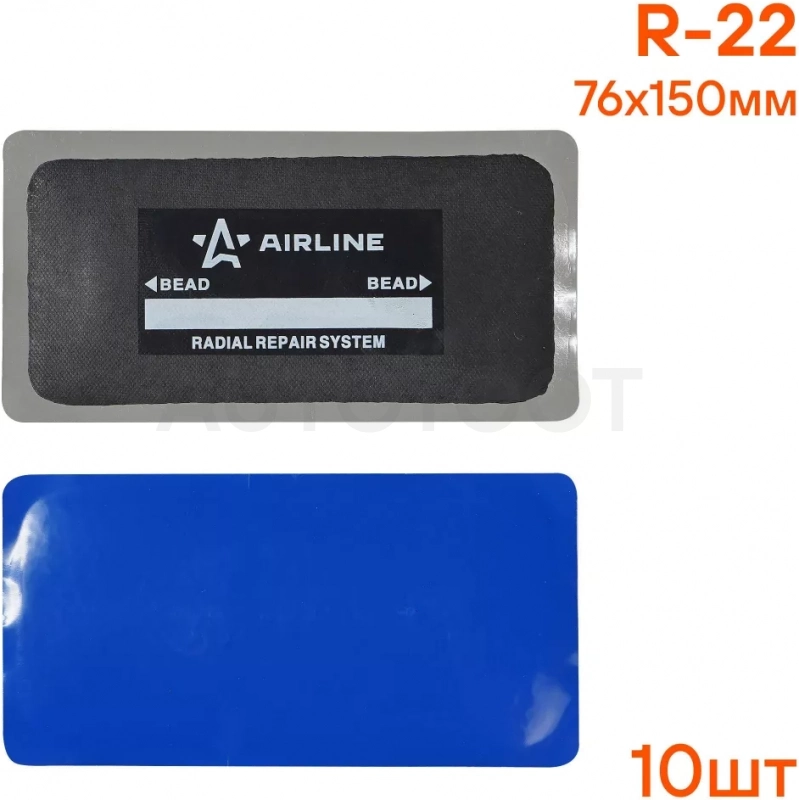 Пластырь кордовый, радиальный R-22 (76*150 мм) - Артикул ATRK70 - Производитель Airline - Фото, Отзывы, Цены