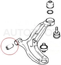 Сайлентблок переднего рычага передний -ST545514L000 Sat для KIA RIO, HYUNDAI I20, HYUNDAI SOLARIS