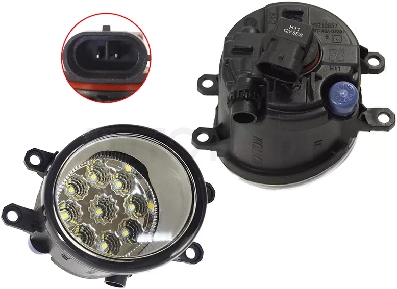 Фара противотуманная (Справа/ Диоды) Lexus RX 08-19 / Toyota Allion (T260) 07-21 / Avensis (T250,T270) 03-18 / Camry (XV40,XV50) 06-21 / Corolla (E150,E180,E210) 06-22 / Hino 300 11-14 / Lexus CT 11-13 / GS 11-16 / GX 09-19 / HS 09-12 / Toyota 4Runner 09