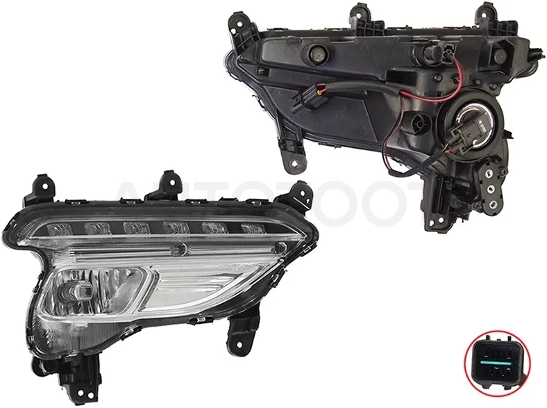 Фара противотуманная (Справа) Hyundai Santa Fe 15-19 - Артикул ST260041 - Производитель Sat - Фото, Отзывы, Цены