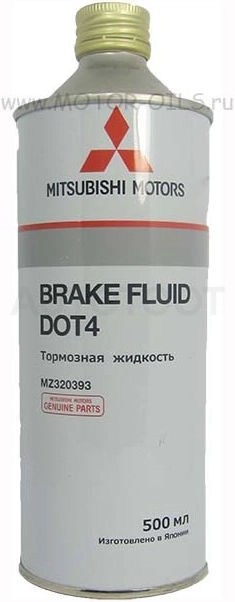 Жидкость тормозная DOT-4 MITSUBISHI 0.5л - Brake Fluid