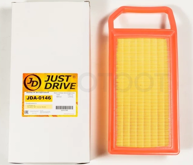 Фильтр воздушный - Артикул JDA0146 - Производитель Just Drive - Фото, Отзывы, Цены